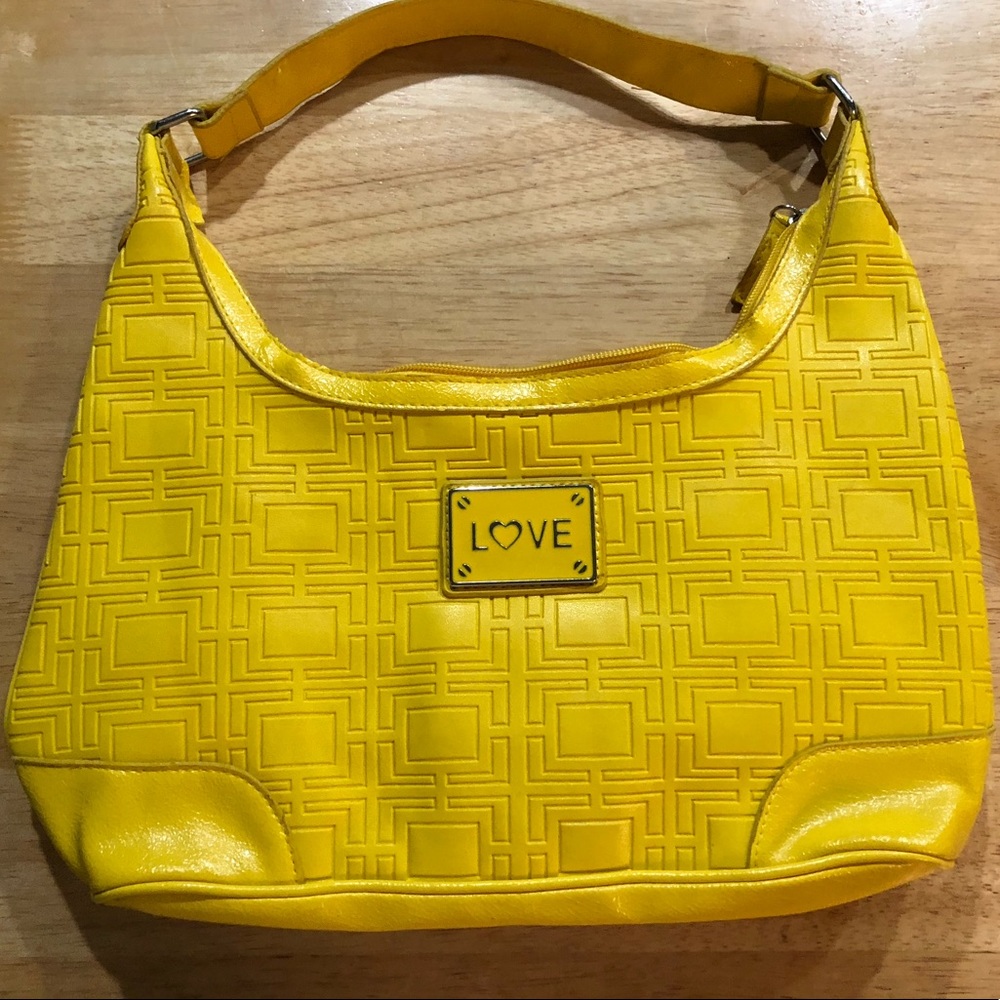 Yellow Hobo Handbag